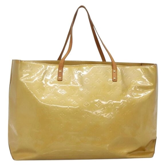 LOUIS VUITTON Monogram Vernis Reade GM Tote Bag Beige M91140 LV Auth 131138 - Picture 2 of 16